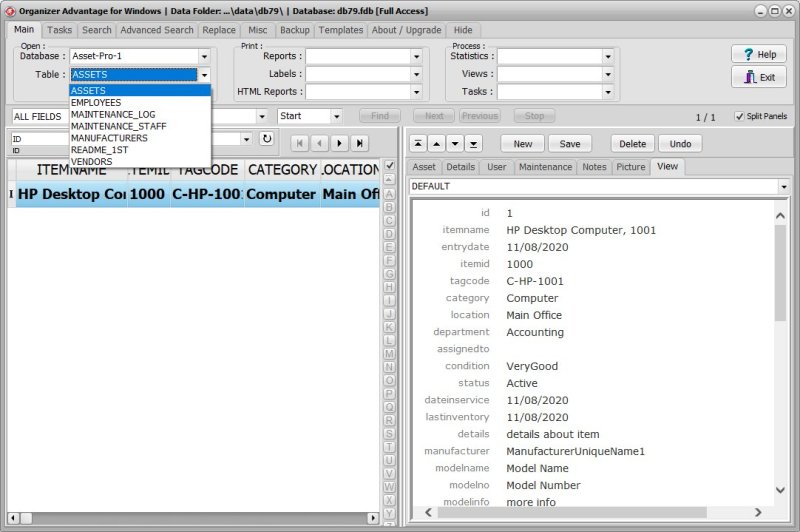 Office Asset Management Software for Windows PCs view